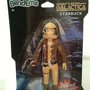 BendEms Battlestar Galactica Starbuck Poseable BRAND NEW & FACTORY SEALED
